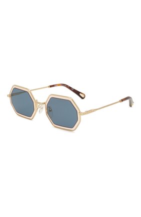Женские солнцезащитные очки CHLOÉ синего цвета по цене 29400 руб., арт. 146S-832 | Фото 1 Женские солнцезащитные очки CHLOÉ синего цвета, арт. 146S-832 | Фото 1