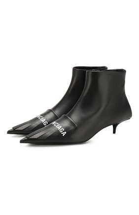 Женские кожаные ботильоны fringe knife BALENCIAGA черного цвета по цене 77250 руб., арт. 597364/WAWN4 | Фото 1 Женские кожаные ботильоны fringe knife BALENCIAGA черного цвета, арт. 597364/WAWN4 | Фото 1
