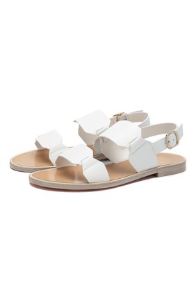 Женские кожаные сандалии SANTONI белого цвета по цене 37550 руб., арт. WHLK58718HI1TLGAI70 | Фото 1 Женские кожаные сандалии SANTONI белого цвета, арт. WHLK58718HI1TLGAI70 | Фото 1