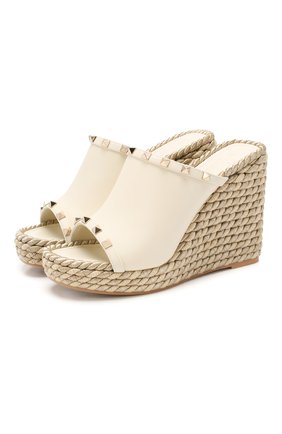 Женские кожаные мюли valentino garavani rockstud torchon VALENTINO белого цвета по цене 44750 руб., арт. TW2S0V49/EMP | Фото 1 Женские кожаные мюли valentino garavani rockstud torchon VALENTINO белого цвета, арт. TW2S0V49/EMP | Фото 1