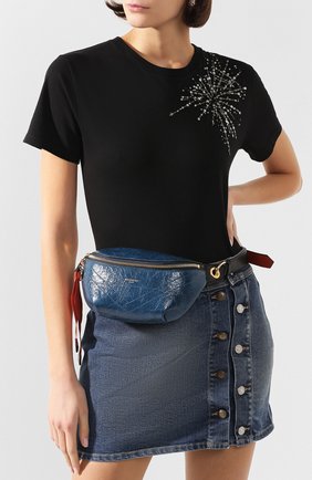 Женская поясная сумка id GIVENCHY синего цвета по цене 78900 руб., арт. BBU00FB0S5 | Фото 2 Женская поясная сумка id GIVENCHY синего цвета, арт. BBU00FB0S5 | Фото 2