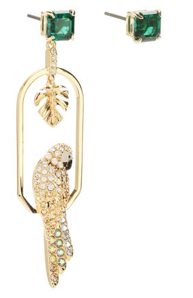 Женские серьги tropical parrot SWAROVSKI золотого цвета по цене 7980 руб., арт. 5519255 | Фото 3 Женские серьги tropical parrot SWAROVSKI золотого цвета, арт. 5519255 | Фото 3