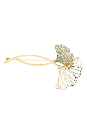 брошь ginko SWAROVSKI золотого цвета по цене 9480 руб., арт. 5518174 | Фото 1 брошь ginko SWAROVSKI золотого цвета, арт. 5518174 | Фото 1