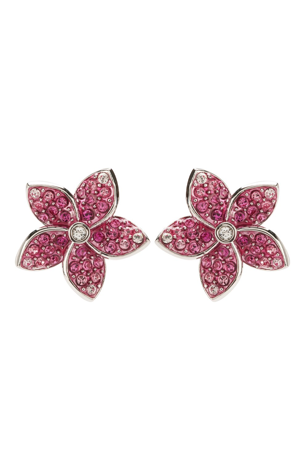 Женские серьги tropical flower SWAROVSKI серебряного цвета, арт. 5519254 | Фото 1