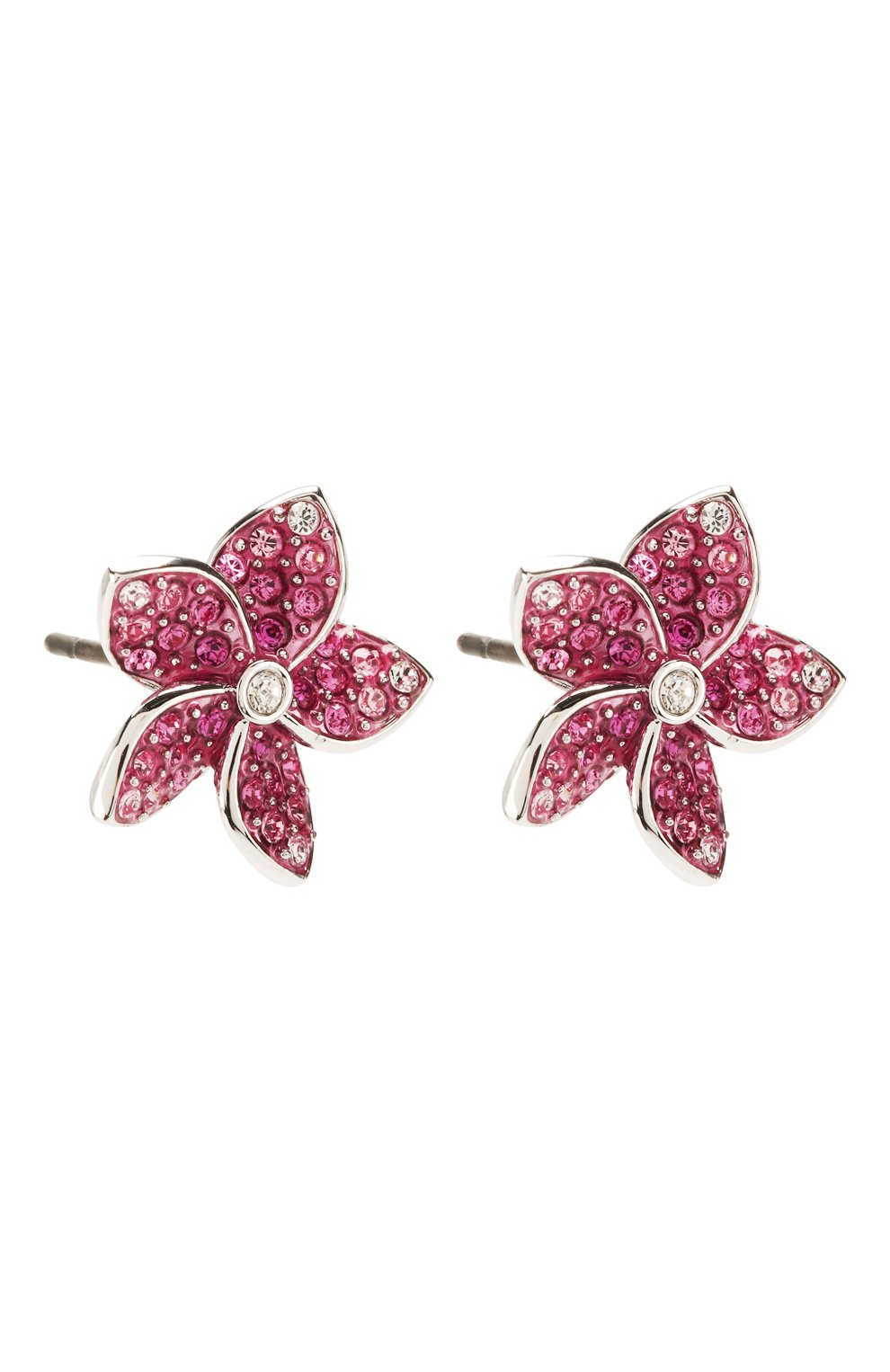 Женские серьги tropical flower SWAROVSKI серебряного цвета по цене 4490 руб., арт. 5519254 | Фото 3 Женские серьги tropical flower SWAROVSKI серебряного цвета, арт. 5519254 | Фото 3