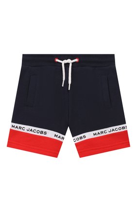 Детские хлопковые шорты MARC JACOBS (THE) темно-синего цвета по цене 6220 руб., арт. W04178 | Фото 1 Детские хлопковые шорты MARC JACOBS (THE) темно-синего цвета, арт. W04178 | Фото 1 (Материал внешний: Хлопок)