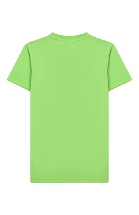 Детская хлопковая футболка EMPORIO ARMANI зеленого цвета по цене 4990 руб., арт. 3H4T11/4J09Z | Фото 2 Детская хлопковая футболка EMPORIO ARMANI зеленого цвета, арт. 3H4T11/4J09Z | Фото 2