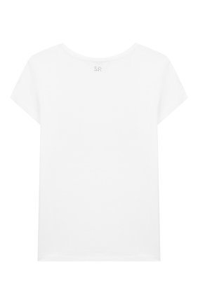 Детская футболка SONIA RYKIEL ENFANT белого цвета по цене 4680 руб., арт. 20S1TS37 | Фото 2 Детская футболка SONIA RYKIEL ENFANT белого цвета, арт. 20S1TS37 | Фото 2