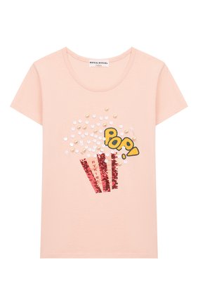 Детская футболка SONIA RYKIEL ENFANT светло-розового цвета по цене 5150 руб., арт. 20S1TS13 | Фото 1 Детская футболка SONIA RYKIEL ENFANT светло-розового цвета, арт. 20S1TS13 | Фото 1