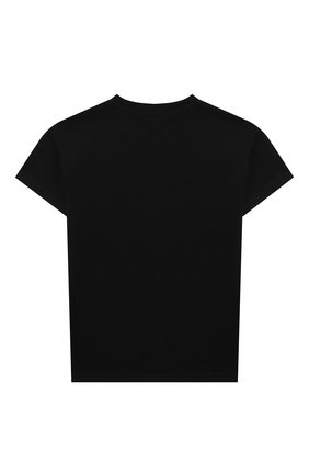 Детская хлопковая футболка SONIA RYKIEL ENFANT черного цвета по цене 8425 руб., арт. 20S1TS09 | Фото 2 Детская хлопковая футболка SONIA RYKIEL ENFANT черного цвета, арт. 20S1TS09 | Фото 2