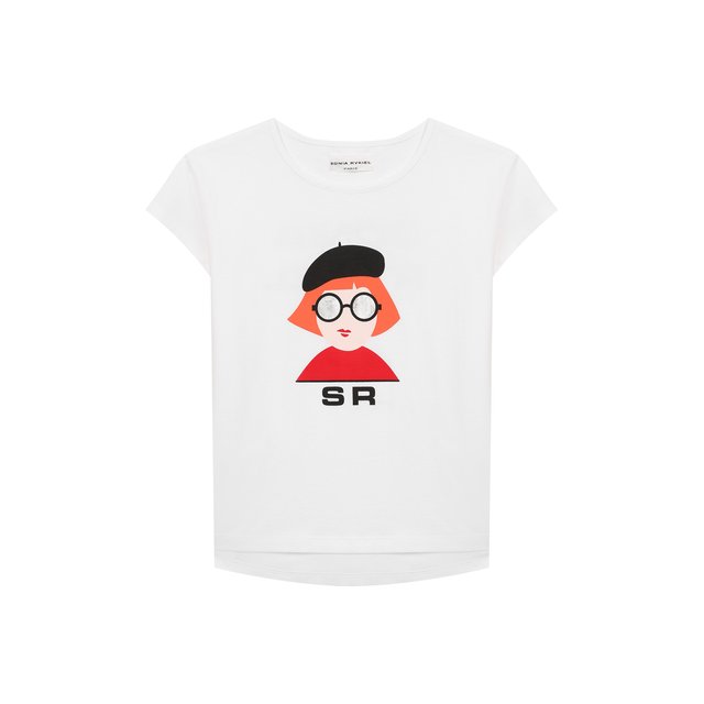 Хлопковая футболка Sonia Rykiel Enfant 10938904