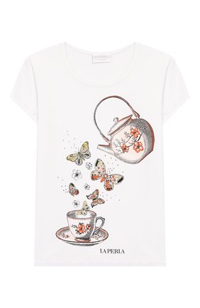 Детская пижама LA PERLA розового цвета по цене 8865 руб., арт. 71211/2A-6A | Фото 2 Детская пижама LA PERLA розового цвета, арт. 71211/2A-6A | Фото 2