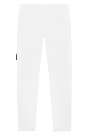 Детские хлопковые брюки STONE ISLAND белого цвета по цене 11350 руб., арт. 721630311/6-8 | Фото 2 Детские хлопковые брюки STONE ISLAND белого цвета, арт. 721630311/6-8 | Фото 2