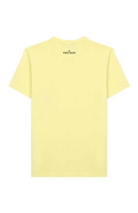 Детская хлопковая футболка STONE ISLAND желтого цвета по цене 5940 руб., арт. 721621059/14 | Фото 2 Детская хлопковая футболка STONE ISLAND желтого цвета, арт. 721621059/14 | Фото 2