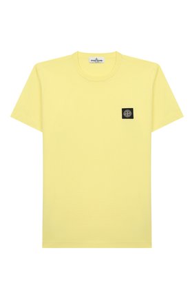 Детская хлопковая футболка STONE ISLAND желтого цвета по цене 4320 руб., арт. 721620147/4 | Фото 1 Детская хлопковая футболка STONE ISLAND желтого цвета, арт. 721620147/4 | Фото 1