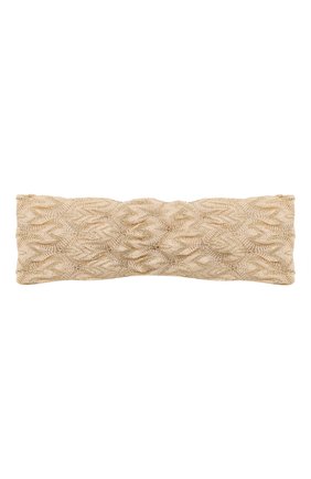 Детская повязка на голову MISSONI золотого цвета по цене 5580 руб., арт. MBS00005/BR0082 | Фото 1 Детская повязка на голову MISSONI золотого цвета, арт. MBS00005/BR0082 | Фото 1