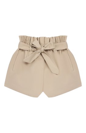 Детские хлопковые шорты DOLCE & GABBANA бежевого цвета по цене 14050 руб., арт. L52Q64/FU6WE/2-6 | Фото 1 Детские хлопковые шорты DOLCE & GABBANA бежевого цвета, арт. L52Q64/FU6WE/2-6 | Фото 1