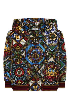 Детский хлопковая толстовка DOLCE & GABBANA разноцветного цвета по цене 17650 руб., арт. L4JW8Z/HS7AJ/2-6 | Фото 1 Детский хлопковая толстовка DOLCE & GABBANA разноцветного цвета, арт. L4JW8Z/HS7AJ/2-6 | Фото 1