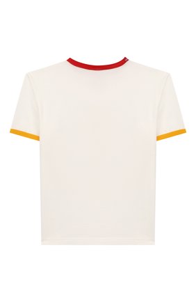 Детская хлопковая футболка DOLCE & GABBANA белого цвета по цене 9720 руб., арт. L4JTBD/G7V00/2-6 | Фото 2 Детская хлопковая футболка DOLCE & GABBANA белого цвета, арт. L4JTBD/G7V00/2-6 | Фото 2