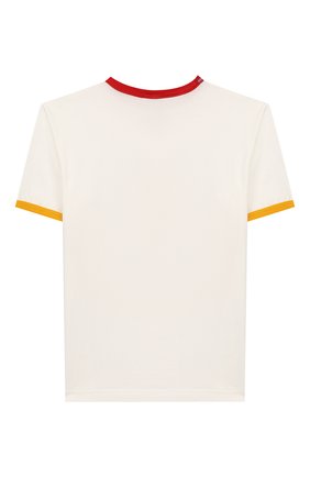 Детская хлопковая футболка DOLCE & GABBANA белого цвета по цене 12550 руб., арт. L4JTBD/G7V00/8-14 | Фото 2 Детская хлопковая футболка DOLCE & GABBANA белого цвета, арт. L4JTBD/G7V00/8-14 | Фото 2