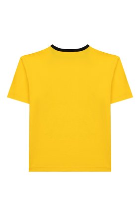 Детская хлопковая футболка DOLCE & GABBANA желтого цвета по цене 9720 руб., арт. L4JTAU/G7V0M/2-6 | Фото 2 Детская хлопковая футболка DOLCE & GABBANA желтого цвета, арт. L4JTAU/G7V0M/2-6 | Фото 2