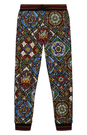 Детские хлопковые джоггеры DOLCE & GABBANA разноцветного цвета по цене 21150 руб., арт. L4JPT0/HS7AJ/8-14 | Фото 1 Детские хлопковые джоггеры DOLCE & GABBANA разноцветного цвета, арт. L4JPT0/HS7AJ/8-14 | Фото 1
