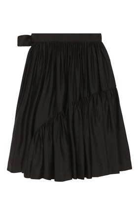 Детская юбка UNLABEL черного цвета, арт. LILAC-2/03-IN001-B/8A-10A | Фото 2 (Случай: Повседневный, Вечерний; Материал внешний: Вискоза)