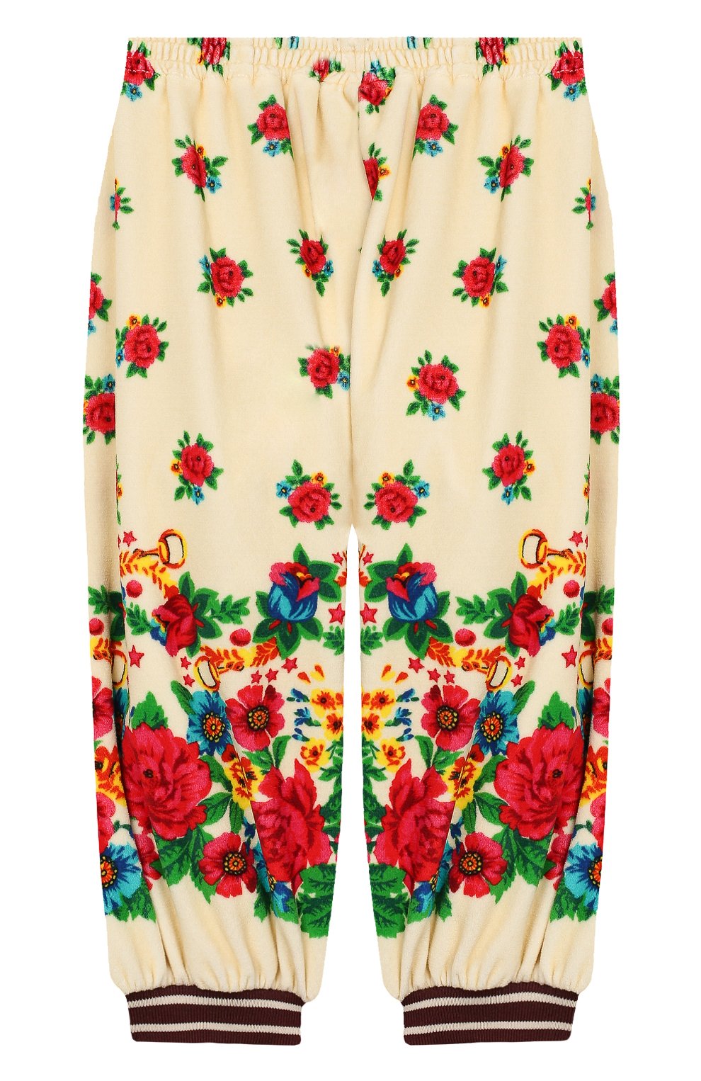 Детские хлопковые джоггеры GUCCI разноцветного цвета по цене 16200 руб., арт. 604377/XJCBH | Фото 2 Детские хлопковые джоггеры GUCCI разноцветного цвета, арт. 604377/XJCBH | Фото 2