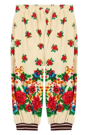 Детские хлопковые джоггеры GUCCI разноцветного цвета по цене 16200 руб., арт. 604377/XJCBH | Фото 2 Детские хлопковые джоггеры GUCCI разноцветного цвета, арт. 604377/XJCBH | Фото 2