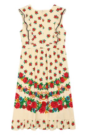 Детское хлопковое платье GUCCI разноцветного цвета по цене 65850 руб., арт. 596311/XJCBJ | Фото 2 Детское хлопковое платье GUCCI разноцветного цвета, арт. 596311/XJCBJ | Фото 2 (Материал подклада: Хлопок; Материал внешний: Хлопок; Девочки Кросс-КТ: Платье-одежда; Случай: Повседневный; Рукава: Короткие; Принт: С принтом; Ростовка одежда: 10 - 11 лет | 140 - 146см, 12 лет | 152 см, 4 года | 104 см, 5 лет | 110 см, 6 лет | 116 см, 8 лет | 128 см)