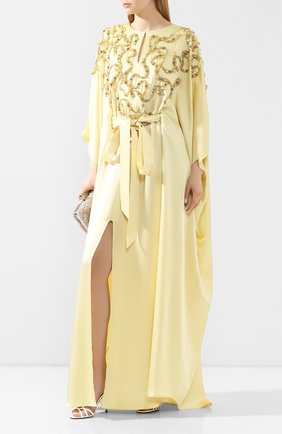 Женское платье-макси MARCHESA желтого цвета по цене 318000 руб., арт. M28700 | Фото 2 Женское платье-макси MARCHESA желтого цвета, арт. M28700 | Фото 2