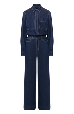 Женский джинсовый комбинезон RAG&BONE синего цвета по цене 45800 руб., арт. WCW19HJ004NI04 | Фото 1 Женский джинсовый комбинезон RAG&BONE синего цвета, арт. WCW19HJ004NI04 | Фото 1