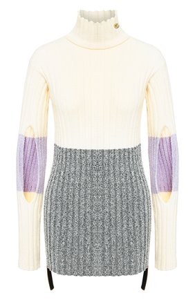 Женский свитер MONCLER кремвого цвета по цене 52000 руб., арт. F1-094-9F702-00-C9031 | Фото 1 Женский свитер MONCLER кремвого цвета, арт. F1-094-9F702-00-C9031 | Фото 1