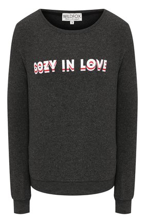 Женская свитшот WILDFOX черного цвета по цене 11000 руб., арт. WVV6133L2 | Фото 1 Женская свитшот WILDFOX черного цвета, арт. WVV6133L2 | Фото 1