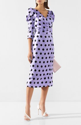Женское шелковое платье OLIVIA RUBIN сиреневого цвета по цене 39800 руб., арт. 0R0335/DIANA DRESS | Фото 2 Женское шелковое платье OLIVIA RUBIN сиреневого цвета, арт. 0R0335/DIANA DRESS | Фото 2