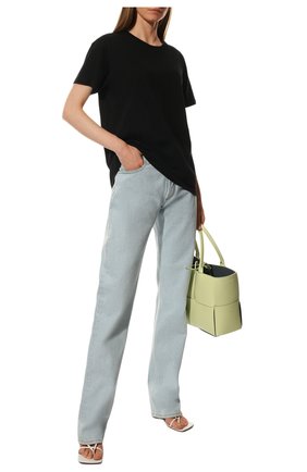 Женская хлопковая футболка BOTTEGA VENETA черного цвета по цене 25400 руб., арт. 613935/VF2A0 | Фото 2 Женская хлопковая футболка BOTTEGA VENETA черного цвета, арт. 613935/VF2A0 | Фото 2