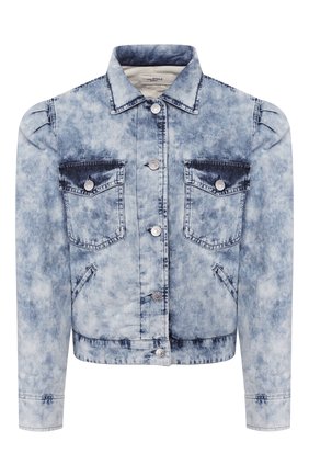 Женская джинсовая куртка ISABEL MARANT ETOILE голубого цвета по цене 37600 руб., арт. VE1271-20P022E/I0LINEA | Фото 1 Женская джинсовая куртка ISABEL MARANT ETOILE голубого цвета, арт. VE1271-20P022E/I0LINEA | Фото 1