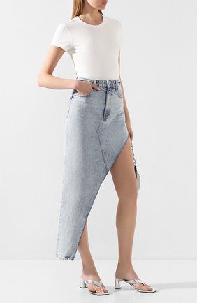 Женская джинсовая юбка DENIM X ALEXANDER WANG голубого цвета по цене 33800 руб., арт. 4DC1205648 | Фото 2 Женская джинсовая юбка DENIM X ALEXANDER WANG голубого цвета, арт. 4DC1205648 | Фото 2