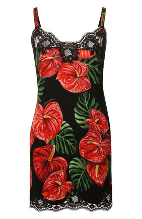 Женская сорочка из смеси шелка и хлопка DOLCE & GABBANA красного цвета по цене 61500 руб., арт. 06A00T/FSA0A | Фото 1 Женская сорочка из смеси шелка и хлопка DOLCE & GABBANA красного цвета, арт. 06A00T/FSA0A | Фото 1