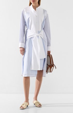 Женское хлопковое платье LOEWE голубого цвета по цене 86450 руб., арт. S2106292GA | Фото 2 Женское хлопковое платье LOEWE голубого цвета, арт. S2106292GA | Фото 2