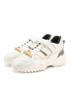 Мужские кожаные кроссовки retro fit MAISON MARGIELA белого цвета по цене 55350 руб., арт. S37WS0490/P2082 | Фото 1 Мужские кожаные кроссовки retro fit MAISON MARGIELA белого цвета, арт. S37WS0490/P2082 | Фото 1