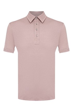 Мужское льняное поло ERMENEGILDO ZEGNA розового цвета по цене 29950 руб., арт. UU564/723 | Фото 1 Мужское льняное поло ERMENEGILDO ZEGNA розового цвета, арт. UU564/723 | Фото 1 (Материал внешний: Лен; Длина (для топов): Стандартные; Рукава: Короткие; Застежка: Пуговицы)