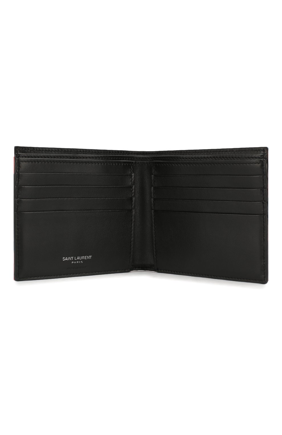 Мужской комбинированное портмоне SAINT LAURENT разноцветного цвета по цене 22200 руб., арт. 396307/HZT5E | Фото 3 Мужской комбинированное портмоне SAINT LAURENT разноцветного цвета, арт. 396307/HZT5E | Фото 3