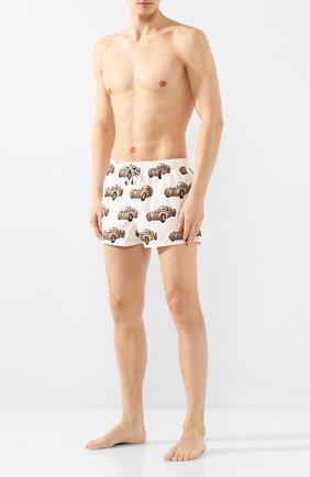 Детского плавки-шорты DOLCE & GABBANA белого цвета по цене 29950 руб., арт. M4A06T/HSM3E | Фото 2 Детского плавки-шорты DOLCE & GABBANA белого цвета, арт. M4A06T/HSM3E | Фото 2