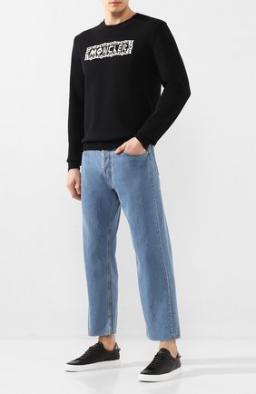 Мужской свитер 2 moncler 1952 MONCLER GENIUS черного цвета по цене 35600 руб., арт. F1-092-9C704-00-V9106 | Фото 2 Мужской свитер 2 moncler 1952 MONCLER GENIUS черного цвета, арт. F1-092-9C704-00-V9106 | Фото 2