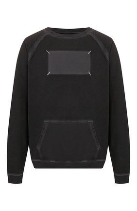 Мужской хлопковый свитшот MAISON MARGIELA черного цвета по цене 47900 руб., арт. S50GU0138/S25405 | Фото 1 Мужской хлопковый свитшот MAISON MARGIELA черного цвета, арт. S50GU0138/S25405 | Фото 1
