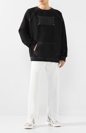 Мужской хлопковый свитшот MAISON MARGIELA черного цвета по цене 47900 руб., арт. S50GU0138/S25405 | Фото 2 Мужской хлопковый свитшот MAISON MARGIELA черного цвета, арт. S50GU0138/S25405 | Фото 2