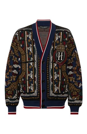 Мужской хлопковый кардиган DOLCE & GABBANA разноцветного цвета по цене 99500 руб., арт. G9RI1T/FJ7CH | Фото 1 Мужской хлопковый кардиган DOLCE & GABBANA разноцветного цвета, арт. G9RI1T/FJ7CH | Фото 1