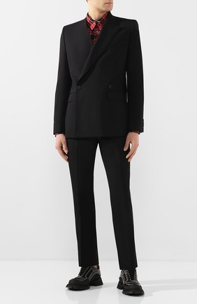 Мужской шерстяной пиджак GIVENCHY черного цвета по цене 116000 руб., арт. BM307F1005 | Фото 2 Мужской шерстяной пиджак GIVENCHY черного цвета, арт. BM307F1005 | Фото 2