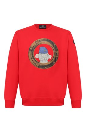 Мужской хлопковый свитшот PAUL&SHARK красного цвета по цене 20750 руб., арт. P20P1920 | Фото 1 Мужской хлопковый свитшот PAUL&SHARK красного цвета, арт. P20P1920 | Фото 1